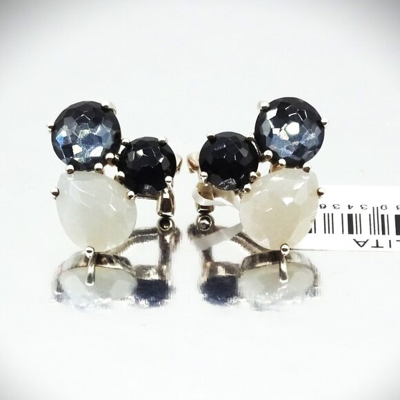 IPPOLITA NWT Rock Candy Sterling Silver Three Stone Cluster in Black Tie - Picture 1 of 7